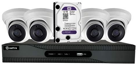 Kit di videosorveglianza con telecamere e disco per la registrazione